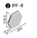 LIXIL 【IPF-R-LEF-1 バラ】 250x216六角形 ソネンフェイス デザインタイル 【ご注文は10個より～】 2