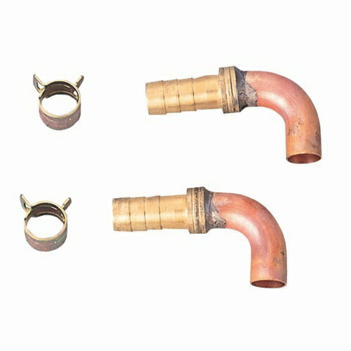 ミヤコ 継手・貫通継手 MZHL 樹脂・銅管用同径エルボセット 寸法 12.7×10