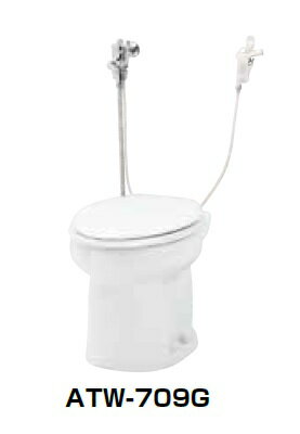 簡易水洗便器 ネポン　ATW-709G　プリティーナ レギュラーサイズ 普通便座 フラッシュバルブ オートフラッパー方式 ホワイト [♪■] 【関東限定】