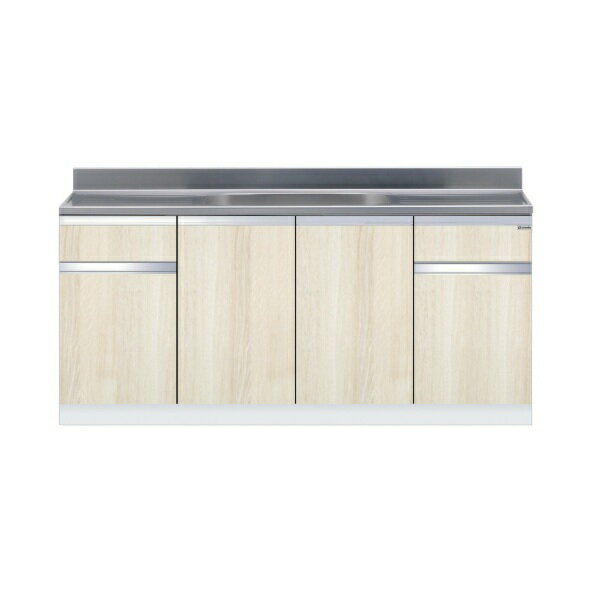 onedo/ワンド/旧マイセット KTD5-80-180S-RV 木目 KTD5型 組合せ型流し台 壁出し 一槽流し台 間口180cm..