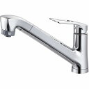 水栓金具 三栄水栓 K87121EJV-13 ワンホールスプレー混合栓 キッチン用 節水水栓 ホース引出し式