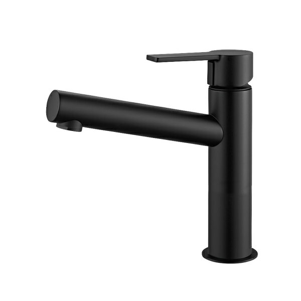 三栄水栓 K4750ENJV-MDP 混合栓 シングルワンホール洗面混合栓 マットブラック