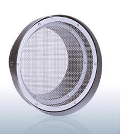 住宅設備機器のcoordiroomの換気口 西邦工業　SN100TSBL　BL・外壁用ステンレス製換気口 フラットグリル 金網型10メッシュ 水切り付 低圧損　[♪■]｜アングル2