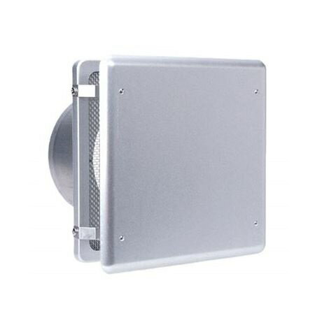 換気口 西邦工業　KNBD150CBL　BL・外壁用アルミ製換気口 フラットカバー付換気口 角金網型10メッシュ 防火ダンパー付　[♪■]