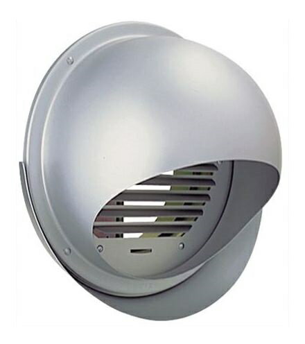 換気口 西邦工業　SFXD150M　外壁用アルミ製換気口 セルフード（ワイド水切り付）同芯ガラリ型 防火ダンパー付　[♪■]