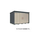 タクボ物置 B-3322Y 物置 一般型 標準屋根 BELOS Bシリーズ 側面棚タイプ 両引き 間口3330mm 奥行2200mm ♪