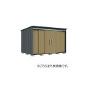 タクボ物置 B-3326Y 物置 一般型 標準屋根 BELOS Bシリーズ 側面棚タイプ 両引き 間口3330mm 奥行2600mm ♪