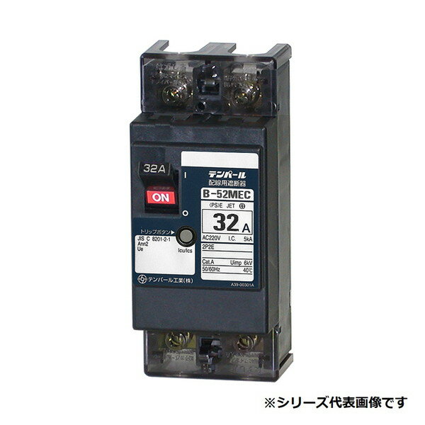 テンパール工業　B52MEC400　配線用遮断器 電気温水器用 50AF 2P2E 100-100/200-200V 40A 電気温水器46..