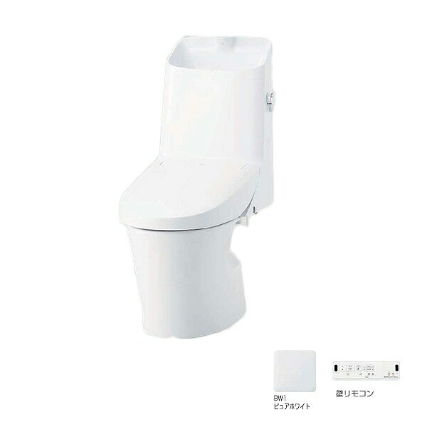 INAX/LIXIL [BC-LV20S+DT-LV281] LVシャワートイレ 一体型便器 手洗付 床排水 ピュアホワイト ♪∀