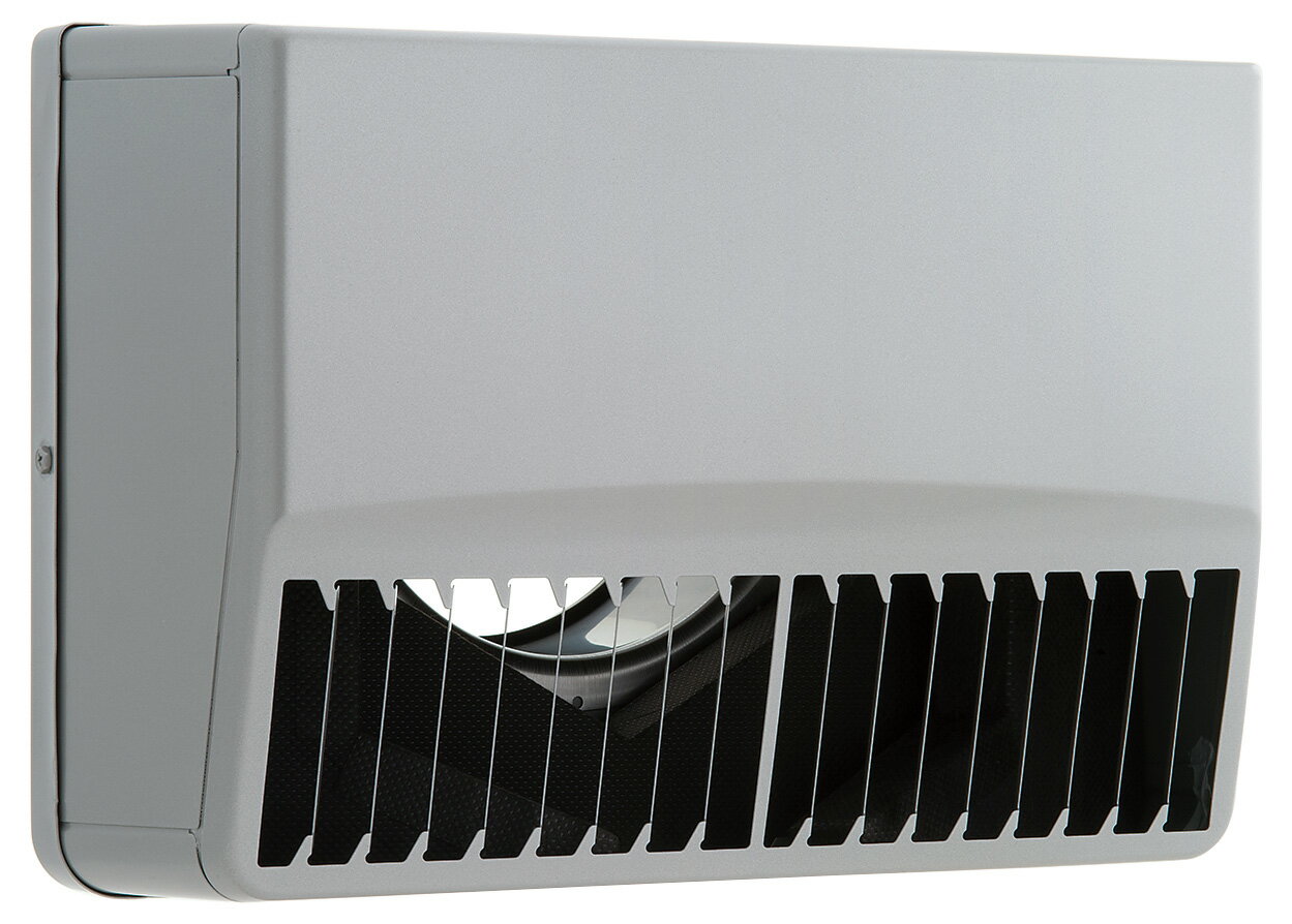 ユニックス SSCG125BL 換気扇 ステンレス製 グリル 外風対策(防音) 角型防音カバー 縦ガラリ左吹き ♪