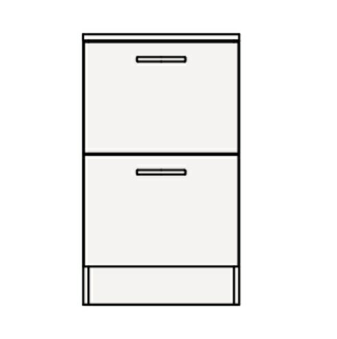 クリナップ　GASC45LBHJTS　サイドキャビネット(下台) BGAシリーズ 間口45cm 奥行47cm 高さ78cm 引出し..