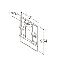 TOTO 洗面化粧台 化粧鏡 LMAS060B1GDG1G Aシリーズ 1面鏡(高さ1800mm対応) LEDランプ エコミラーなし 間口600mm ♪