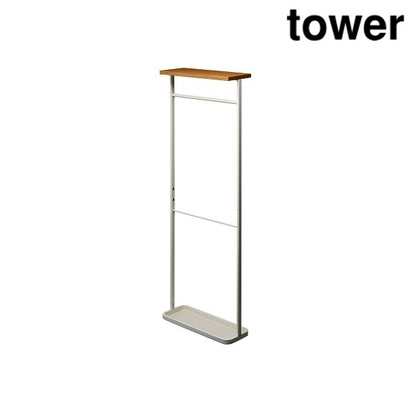 山崎実業 4970 天板付き引っ掛け傘立て タワー ホワイト