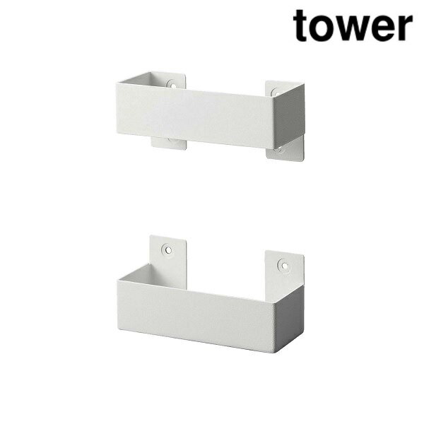 山崎実業 4096 石こうボード壁対応ウォール猫用爪とぎホルダー タワー ホワイト