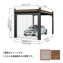 【関東限定配送】ヨド物置 【KDAG-3054PS 追加棟】 ヨドカーポ PSパワード 1台用 チタニウムシルバー ※受注生産品 [§♪▲【基本棟と同時注文のみ...