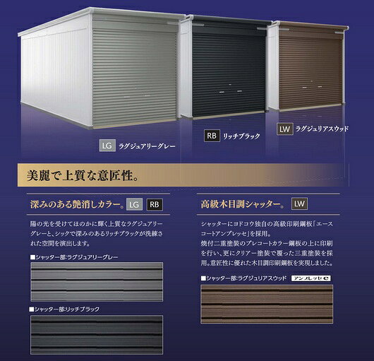[関東限定配送]ヨド物置 [VGC-2655H 基本棟] ラヴィージュlll 背高Hタイプ 一般型 ラグジュリアスウッド ♪ 3