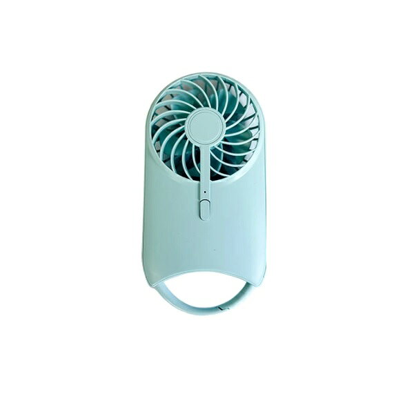 ユアサプライムス YUASA YM-502GE(LA) ハンディファン 充電式扇風機 リチウムイオン電池 USB Type-C対応 カラビナ 小型 手持ち扇風機 卓上 携帯扇風機 風量3段階 スタンド付きスリムファン ミント ℃℃