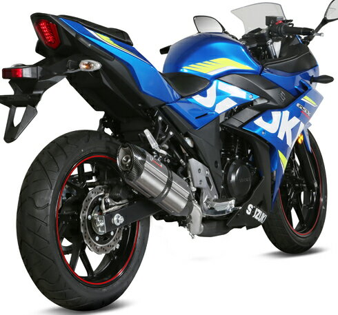 【MIVV】（ミヴ) GSX250R SUONO スリップオンステンレス カーボンエンド