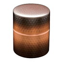 茶筒（小）銅　赤銅仕上げ　送料無料　COPPER100　新光金属　新光堂