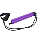 HAMILO トレーニング用器具 ダイエットツール フィットネス運動ツール チューブ (パープル)(4)