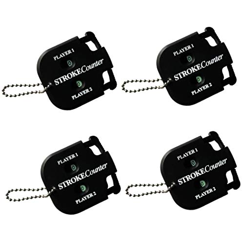 HAMILO ゴルフ用スコアカウンター ミニサイズ 番号 ゴルフ カウンター 4点セット