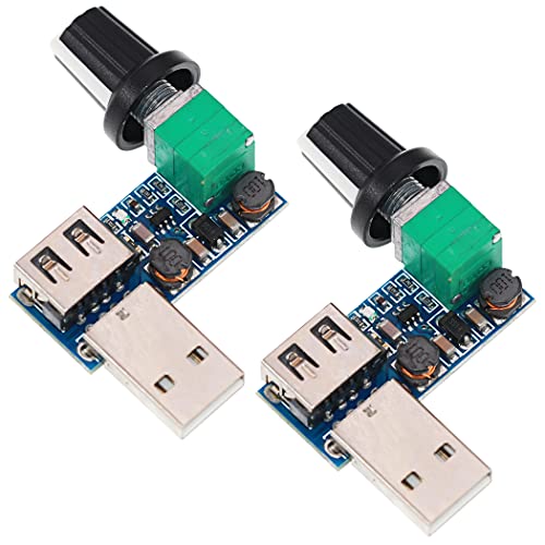HAMILO USBファンコントローラーモジュール USB扇風機 風量調節 2点セット