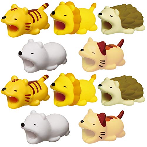 HAMILO ケーブル用プロテクター 断線防止 ケーブル保護 配線プロテクター 10点セット