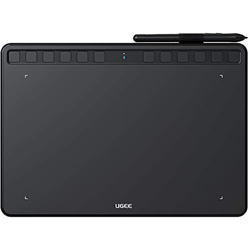 UGEES1060W ペンタブレット 板タブレット 10*6.27インチ ワイヤレスサポート Androidデバイス対応可能 エクスプレスキー12個 8192筆