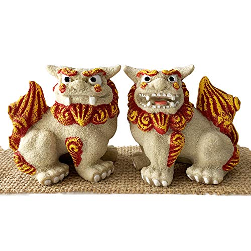 沖縄土産 シーサー 置物 ミニ 玄関 カリーシーサー (赤／座)
