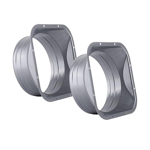 Felimoa ダクトコネクター ストレート 換気用 配管部品 方型 100mm 2点セット