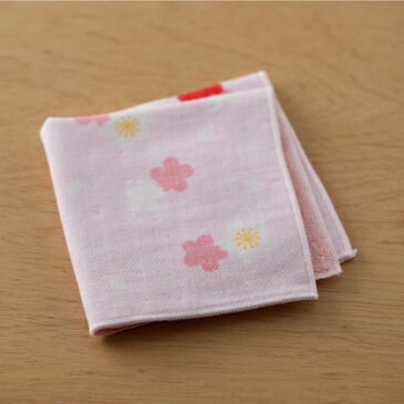 濱文様 和たおるセミウォッシュ 朧桜 タオルハンカチ 今治 レディース メンズ 綿 パイル 日本製 和 和柄 プチギフト ポケット プレゼント ミニ 桜 春 ピンク【母の日】布マスク/手作りマスク/マスク用/生地/洗えるマスク/マスク用生地