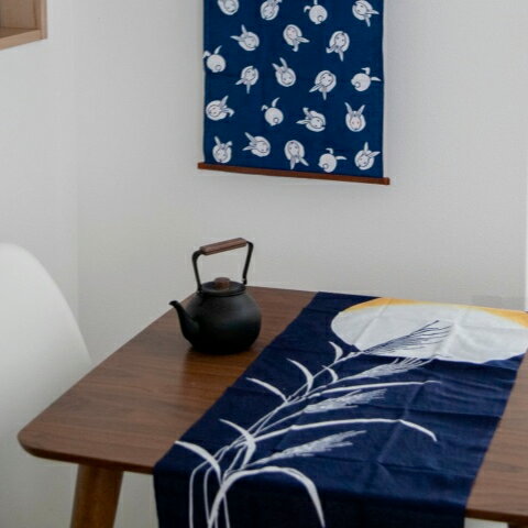 かまわぬ 手ぬぐい 額装 月見 手拭 総理 文 おしゃれ シンプル 秋 てぬぐい