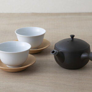 シックな急須と湯呑み2個セット 茶器 和 可愛い プレゼント ギフト 贈り物 シンプル モダン 手作り 桐箱 お中元 御中元