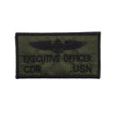 【800円ポッキリ!在庫限り】EXECUTIVE OFFICER CDR USN 刺繍 アップリケ WAPPEN WA-11