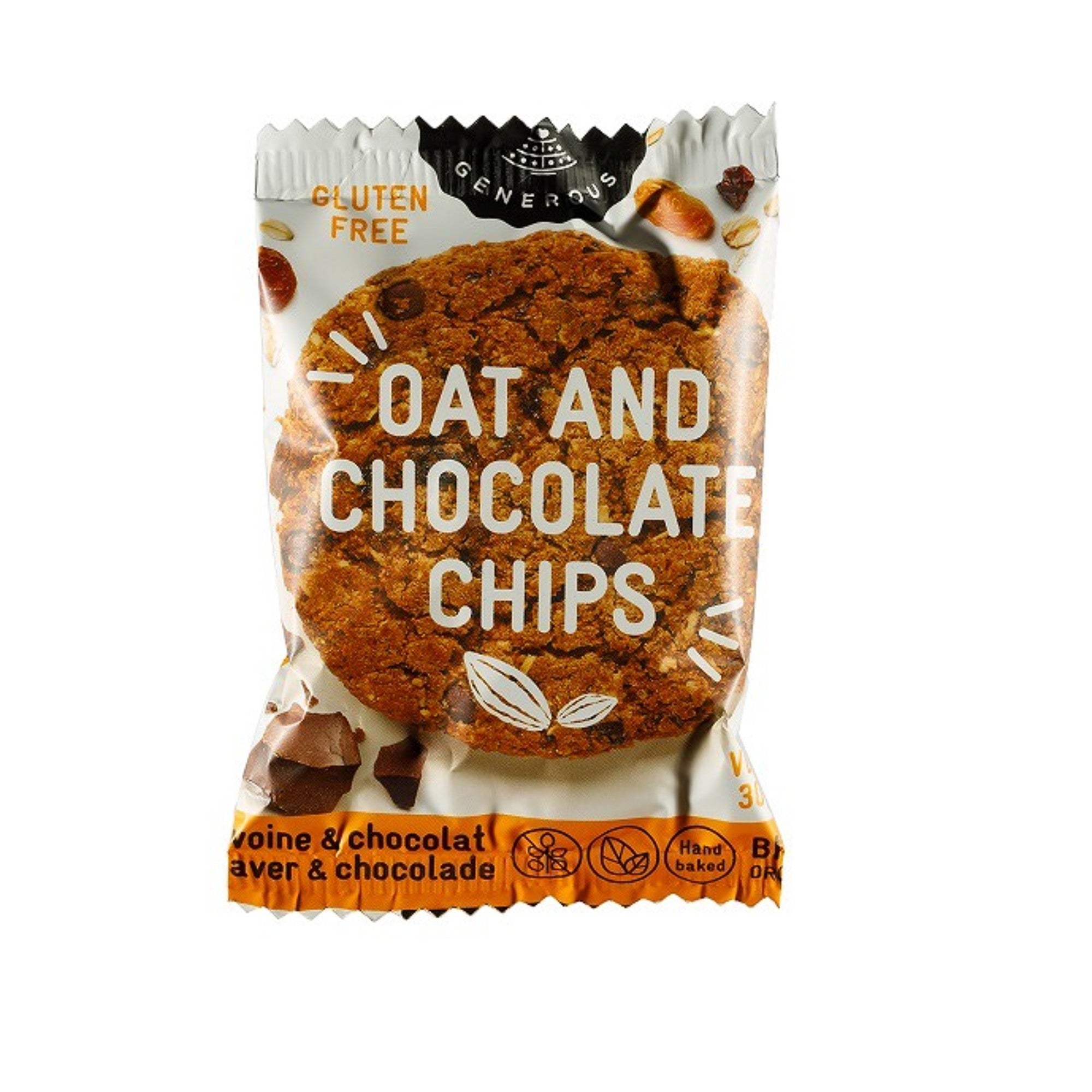 有機グルテンフリークッキー オーツ麦・チョコチップ 個包装 【結婚式 引き菓子 プチギフト お菓子】