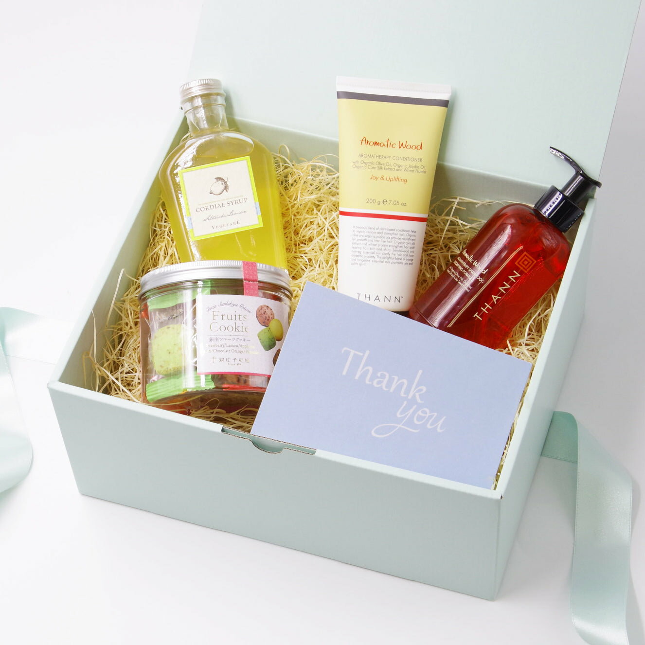 結婚式 引き出物 CORDY BOX 3点セット THANN ヘアケア スイーツ シロップ 詰め合わせ