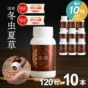 \ワンダフルデーはP3倍&最大10%OFF!/冬虫夏草 サプリメント サプリ シニア 国産 免活サプリ 免活 免疫力 維持 男性 妊活 女性 モノリス虫草カプセル 日本産 父の日 健康食品 持続力 スタミナ やる気 キノコ きのこ アップ <10本セット> jgy