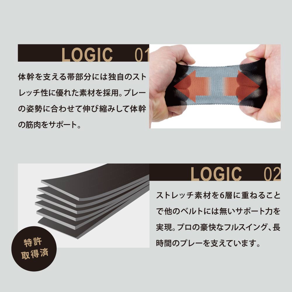 【コアエナジー公式】コアエナジーGOLF ゴルフベルト CoreEnergy ゴルフスイング最適化 体幹サポート ブラック ネイビー オフホワイト ライトグレー 骨盤 姿勢 補正 スコアアップ 3