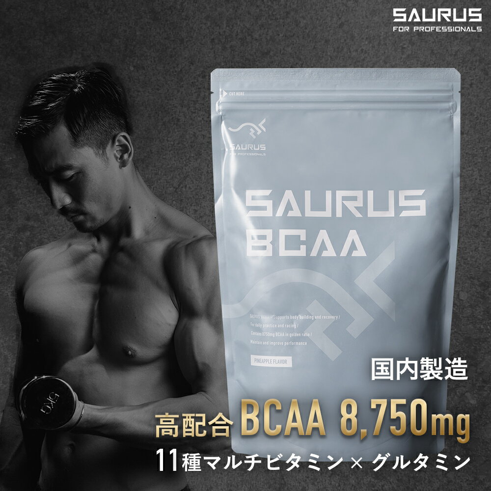 BCAA 【国産】500g オルニチン 必須アミノ酸 9種配合 BCAA 3000mg OCAA 1000mg 配合 アルギニン シトルリン アミノサウルス AMINO SAURUS 朝 午前中 トレーニング前 トレーニング中 トレーニング後 合成着色料 保存料不使用 ゼロ 疲労 筋肉 ランニング