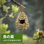 【マラソンスタートダッシュP10!】鳥の巣 巣箱 草の巣 鳥 巣 わら 手編まれた巣箱 鳥用品 天然素材 丈夫で耐久性 夏場の通気性 冬でも暖かい 四季通用 鳥の休憩所 庭園飾り 小鳥 鳥かご バードハウス 庭 インコ ケージ ハウス ガーデンアクセサリー 機能的 シンプル 1,580円