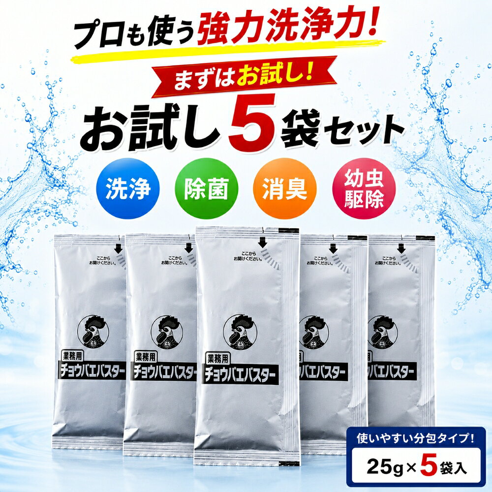 【お試し5袋セット】大日本除虫菊 金鳥 業務用チョウバエバスター 25g チョウバエ駆除・排水口の洗浄除菌 (pos)