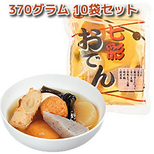 【まとめ買い】 キッコーマンソイフーズ 七彩おでん 370g×10袋 送料無料 (60) キッコーマン おでん 鍋 冬 レトルト食品 常温保存 7品目 長持ち おいしさ長持ちのレトルト食品です！ 常温保存可能なロングライフ商品です！！具材：大根・玉子・鹿の子こんにゃく・さつま揚・お魚とうふ揚・焼竹輪・結昆布調理方法 ◇他の容器（レンジ対応の物）に移しかえてから、2分程度温めてください。 ◇なべ等にあけて、2～3分間加熱してください。 ◇この袋のまま熱湯に入れて、5～6分間温めてください。7品目入っており1つ1つが食べやすい大きさになっております。容器包装詰加圧加熱殺菌食品。在庫状況によりメーカーお取り寄せになる場合がありますのでご了承下さい。 5