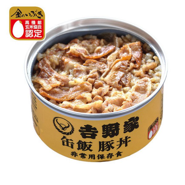 吉野家 缶飯 豚丼 1缶160g よしのや かんめし ぶたどん 吉牛 缶詰 非常食 保存食 アウトドア 災害時 避難