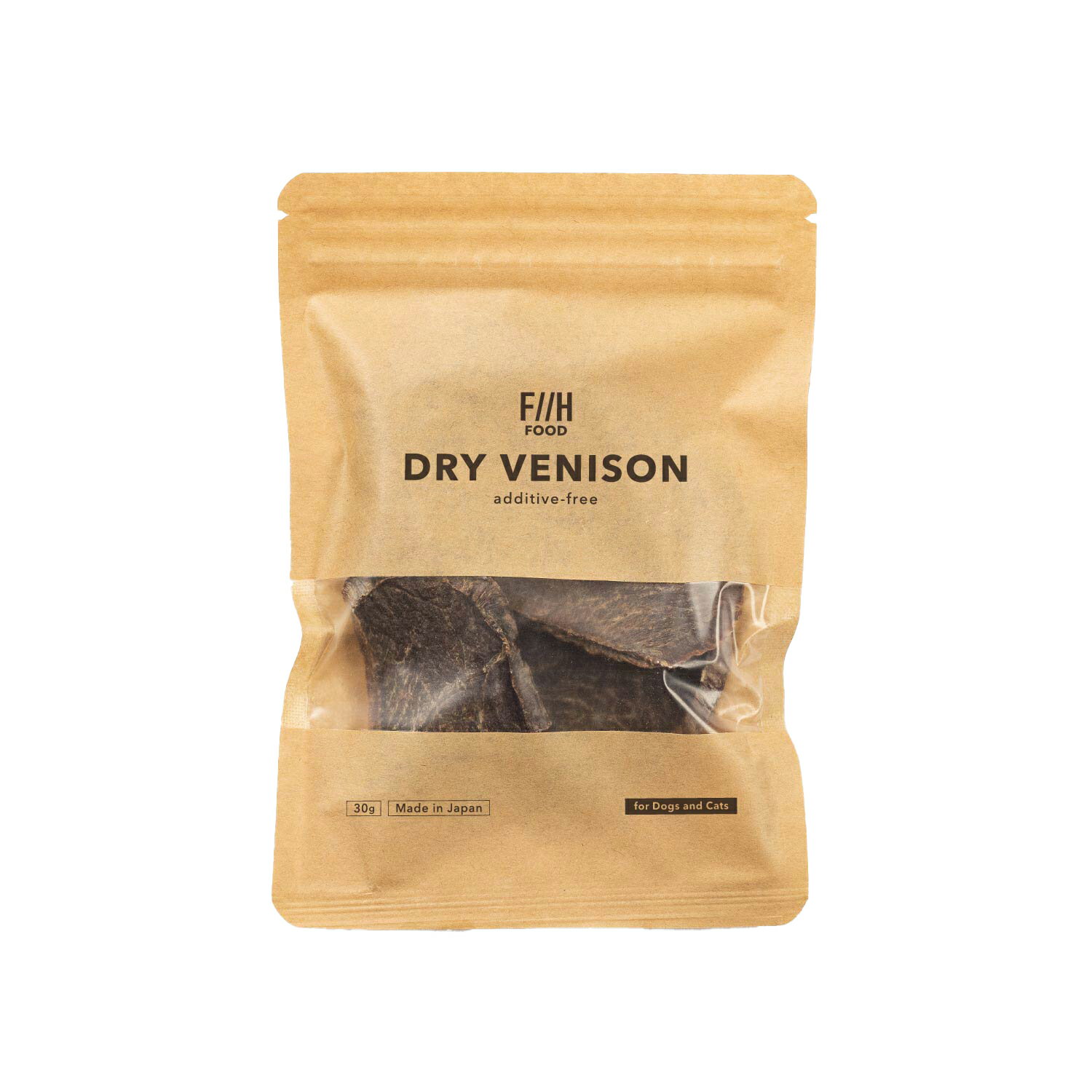 DRY VENISON 国産鹿肉ジャーキー 無添加 30g 犬猫用