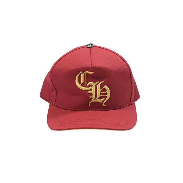 クロムハーツ(chrome hearts) BASEBALL TRUCKER CH刺繍ベースボール帽子(レッド×イエロー)