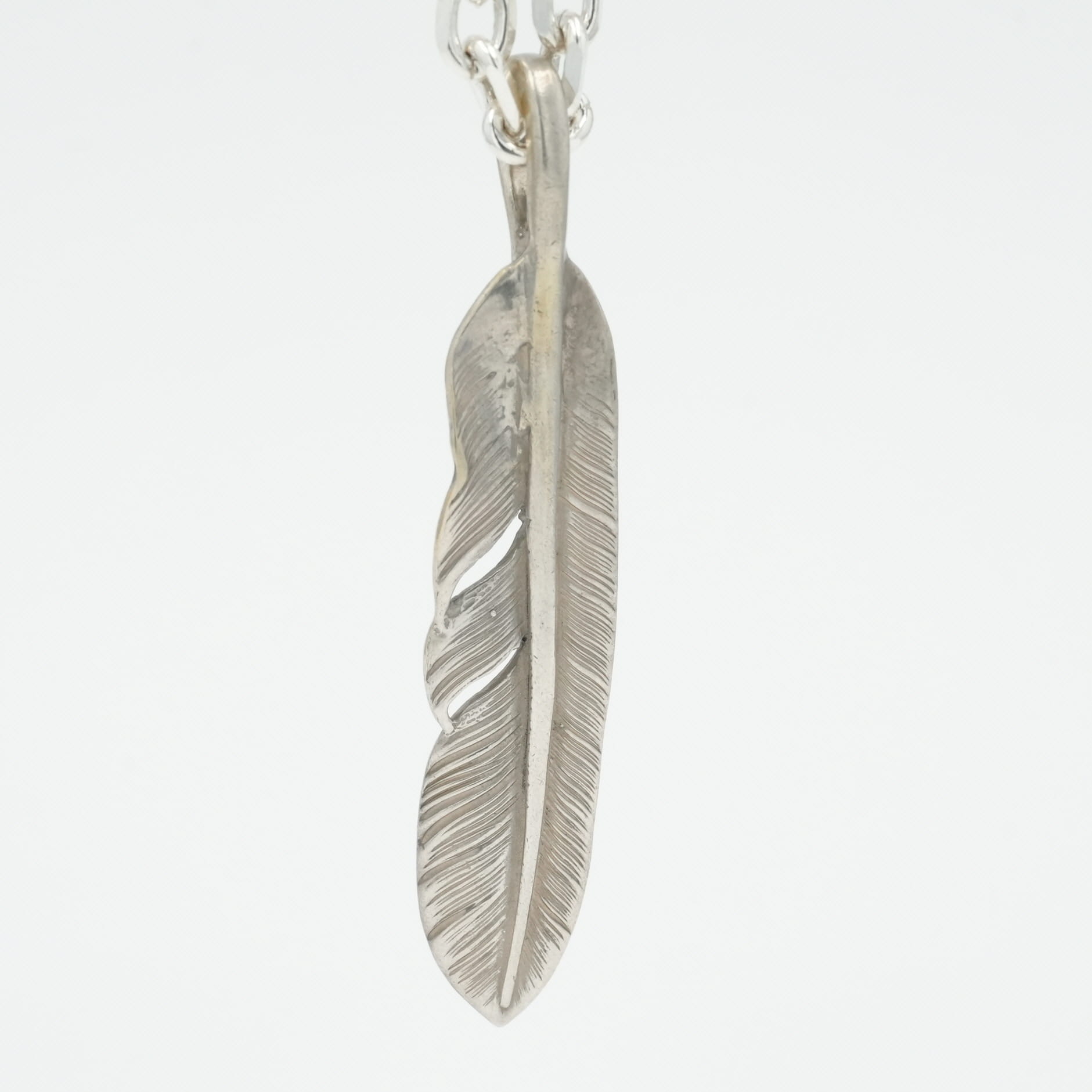 【8%OFFクーポン配布中！マラソン期間限定】ゴローズ(goro's) SVフェザー(L) アクセサリー シルバー925..