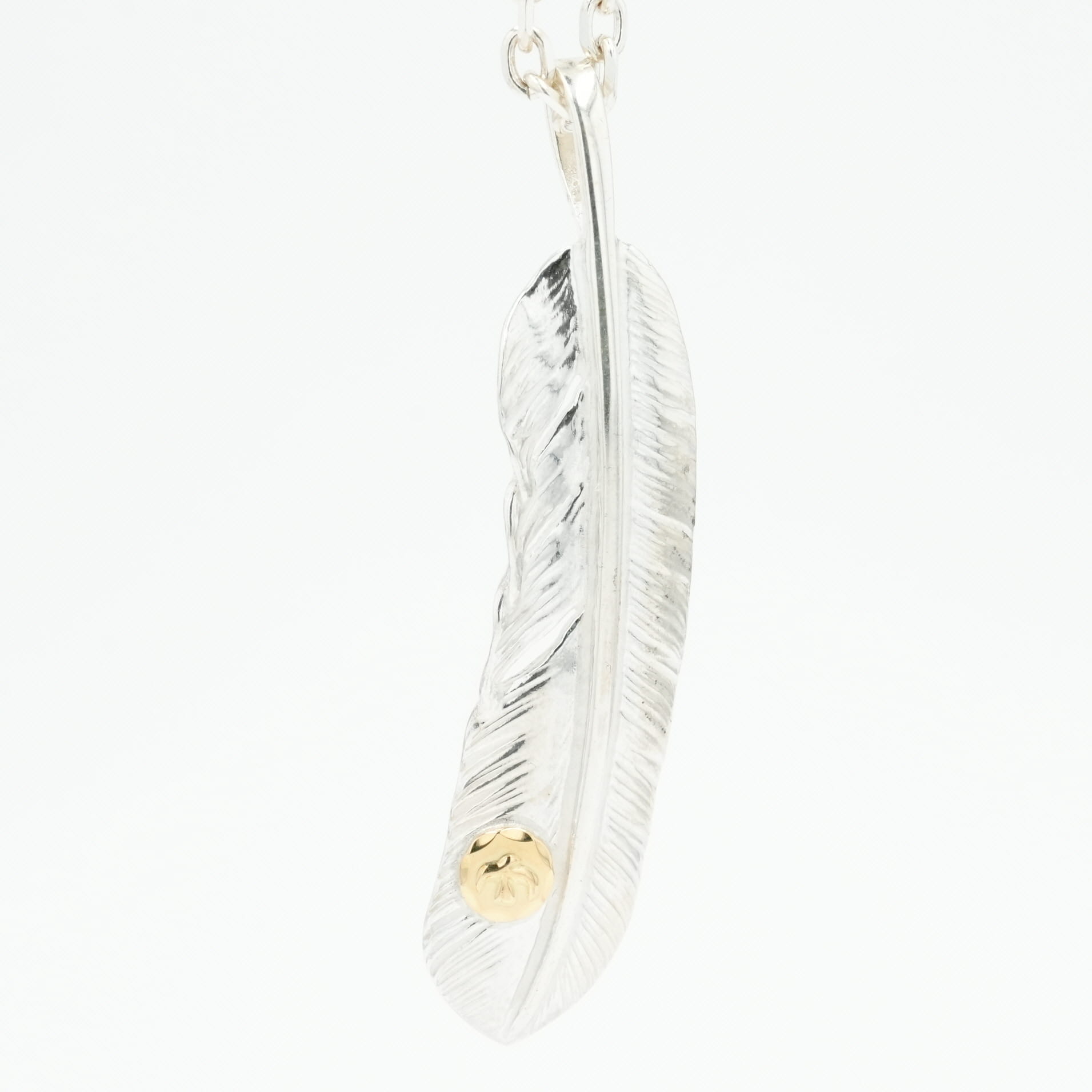 ゴローズ(goro's) 新品現行メタル付き特大フェザー(右) アクセサリー シルバー925 メンズ レディース ..