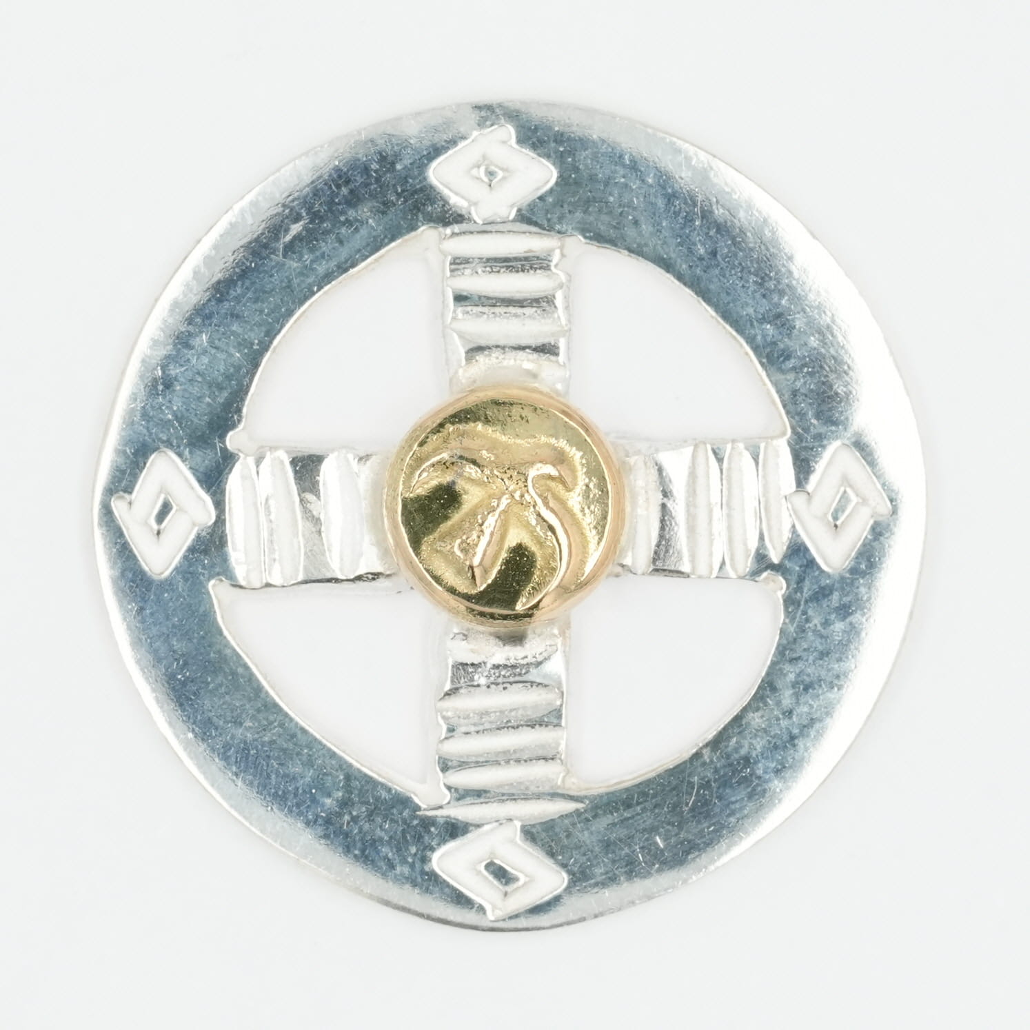 ゴローズ(goro's) 新品K18付SVホイール アクセサリー シルバー925 メンズ レディース 人気 正規品