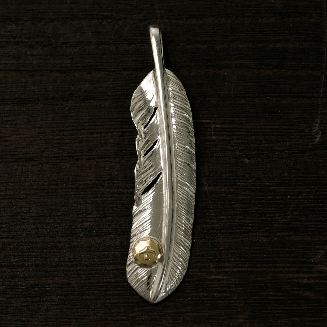 ゴローズ(goro's) 現行メタル付特大フェザー(右) アクセサリー シルバー925 メンズ レディース 人気 正..