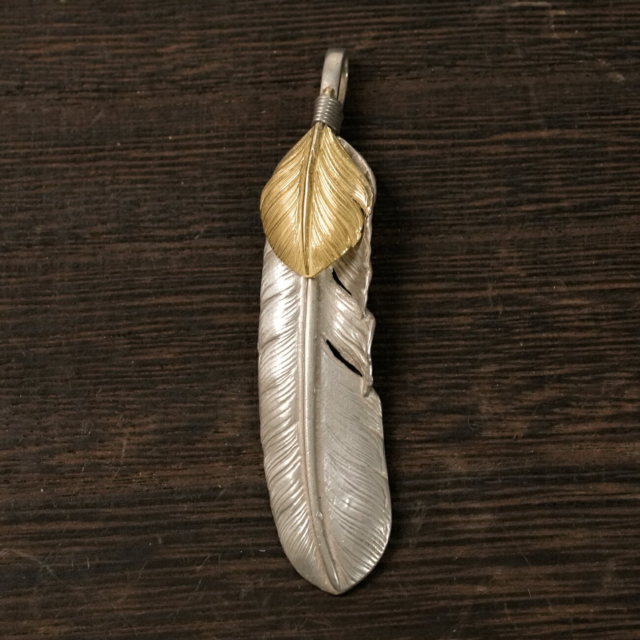 ゴローズ(goro's) 現行上金特大フェザー(左) アクセサリー シルバー925 メンズ レディース 人気 正規品